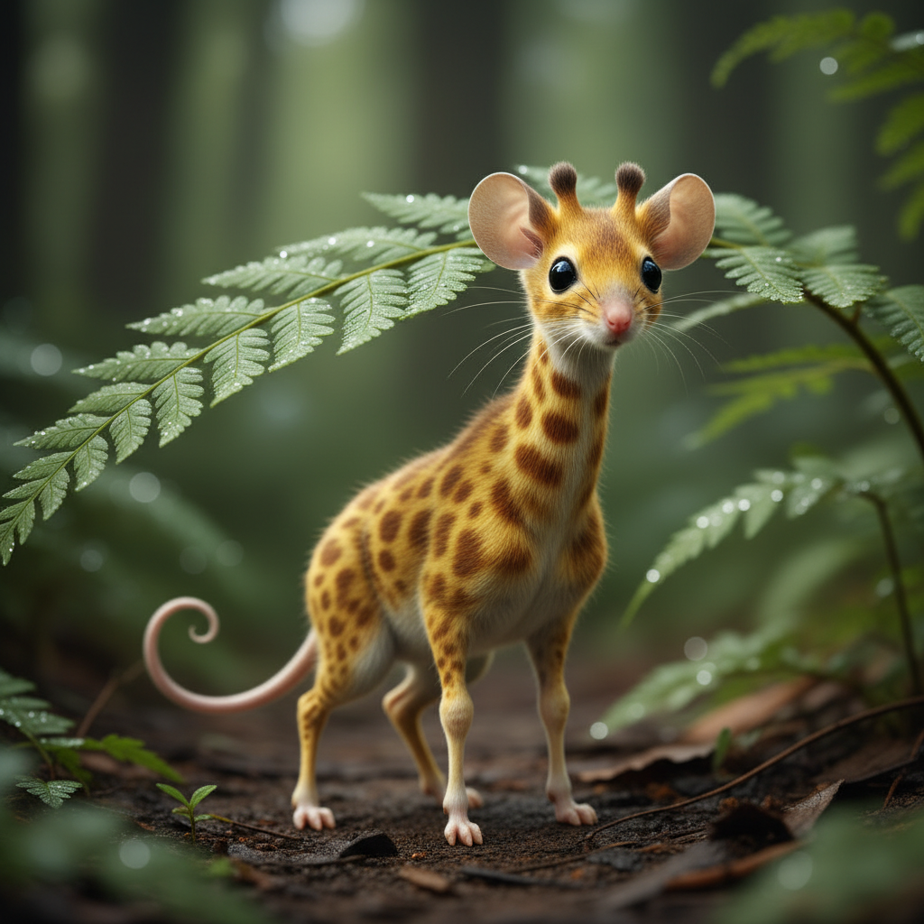 Mouserino - giraffe and mouse hybrid