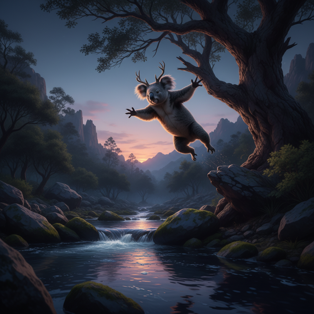 Eucalohorn displaying characteristic behavior