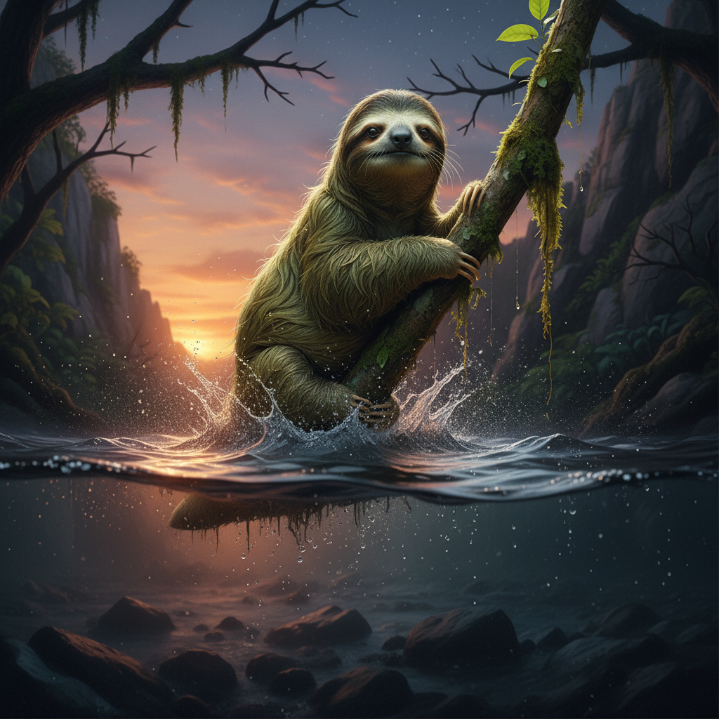 Sloatter displaying characteristic behavior