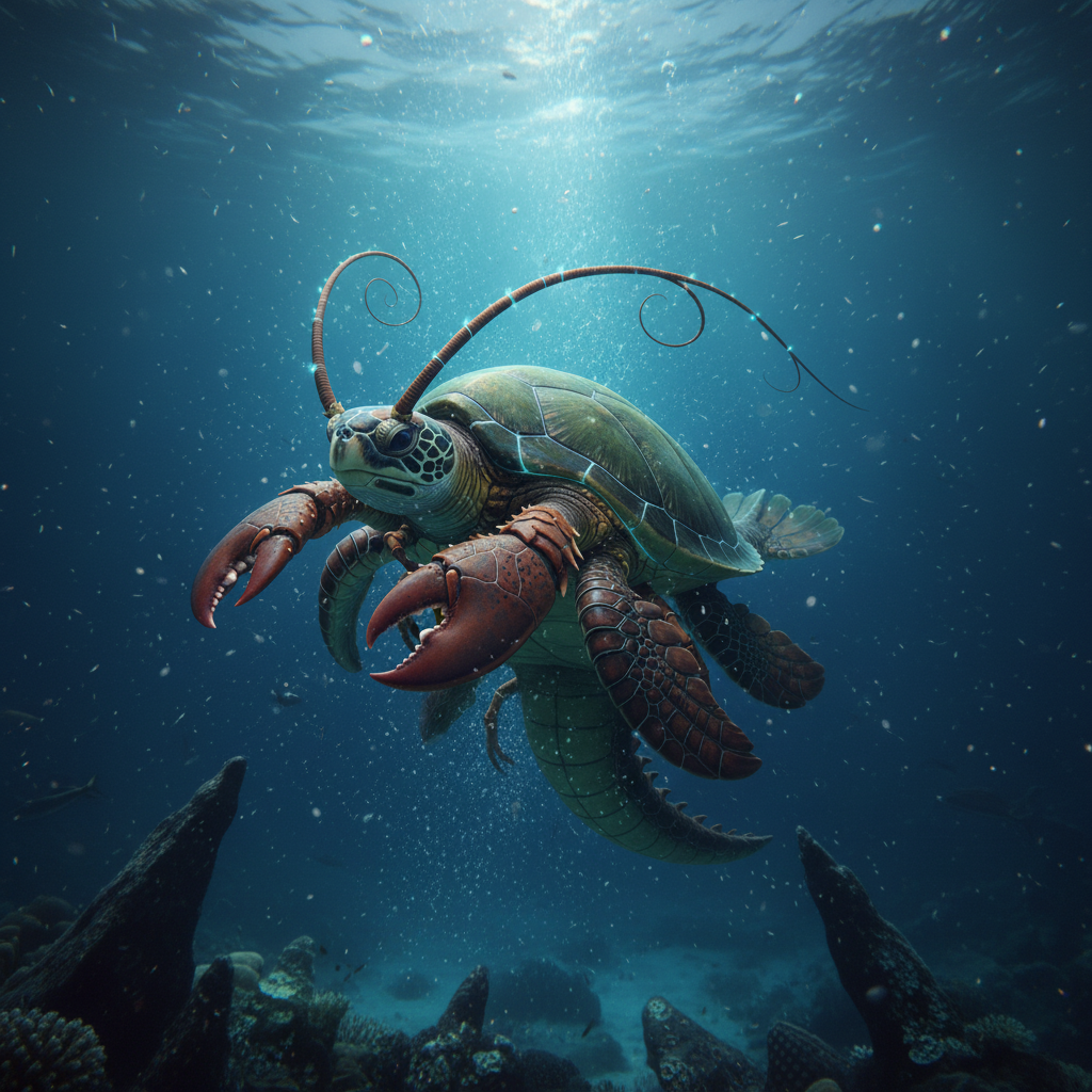 Lobstroise displaying characteristic behavior