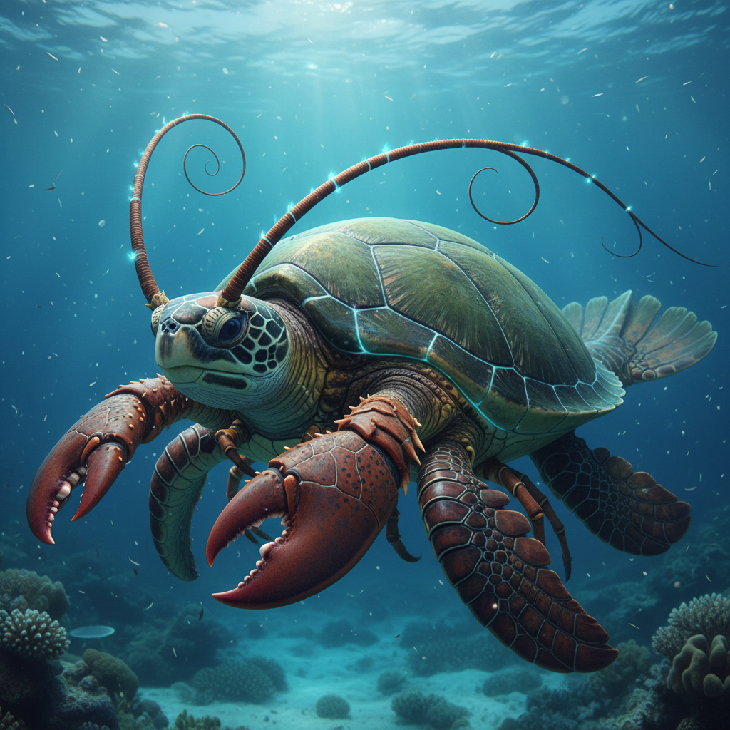 Lobstroise - turtle and lobster hybrid