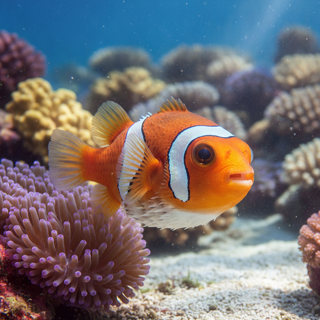 Puffoonfish - clownfish and pufferfish hybrid