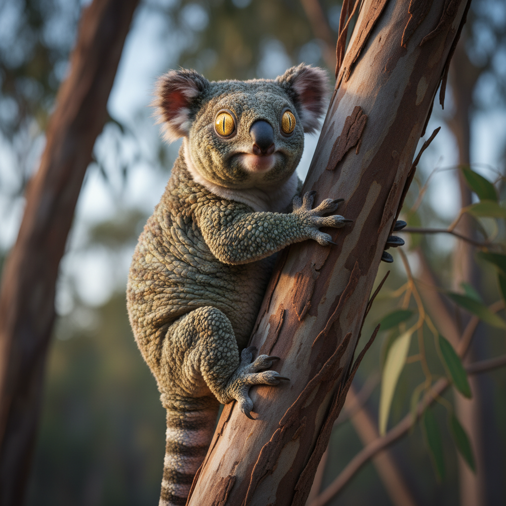 Geckoala - gecko and koala hybrid