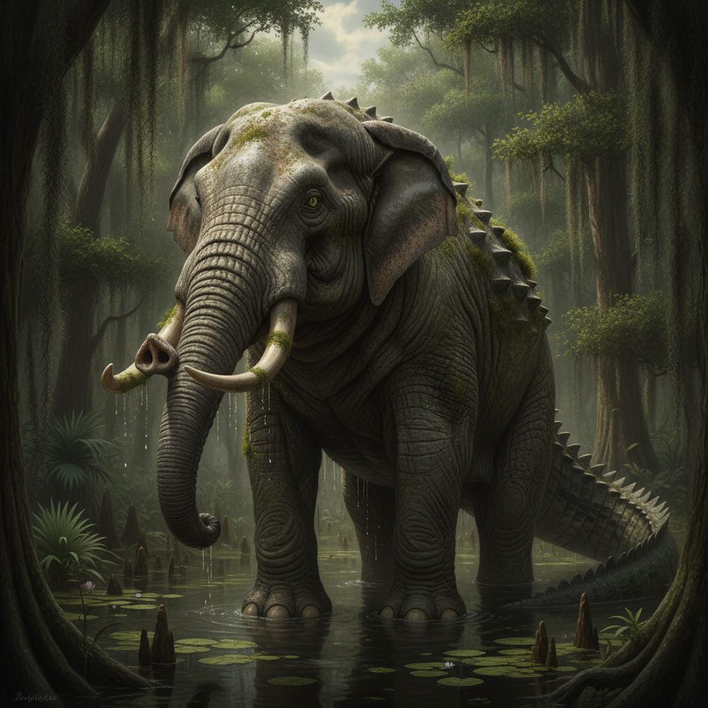 Gatorphant - alligator and elephant hybrid