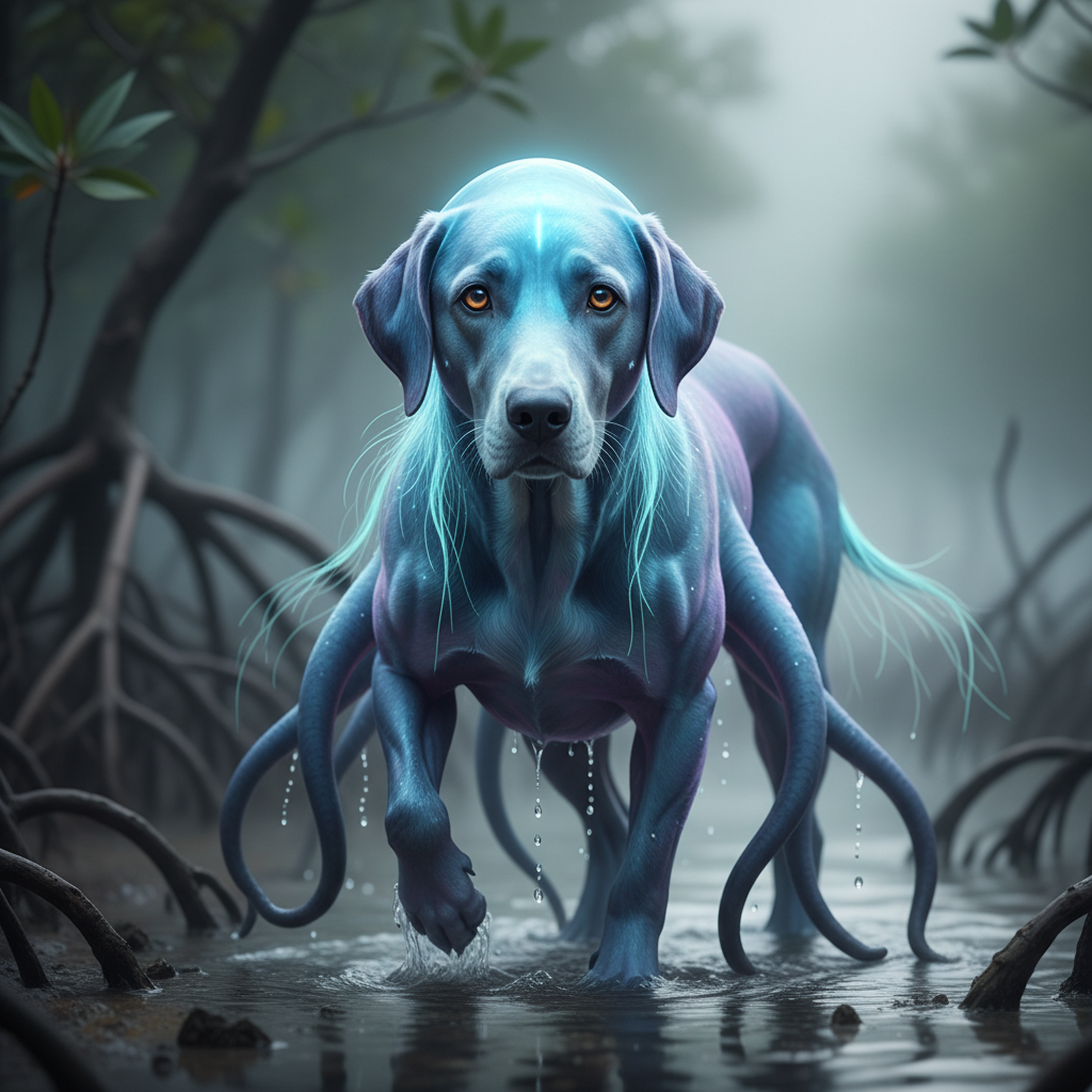 Jellyhound - jellyfish and dog hybrid