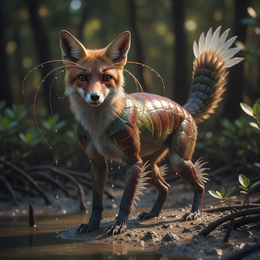 Froxshrimp - fox and shrimp hybrid