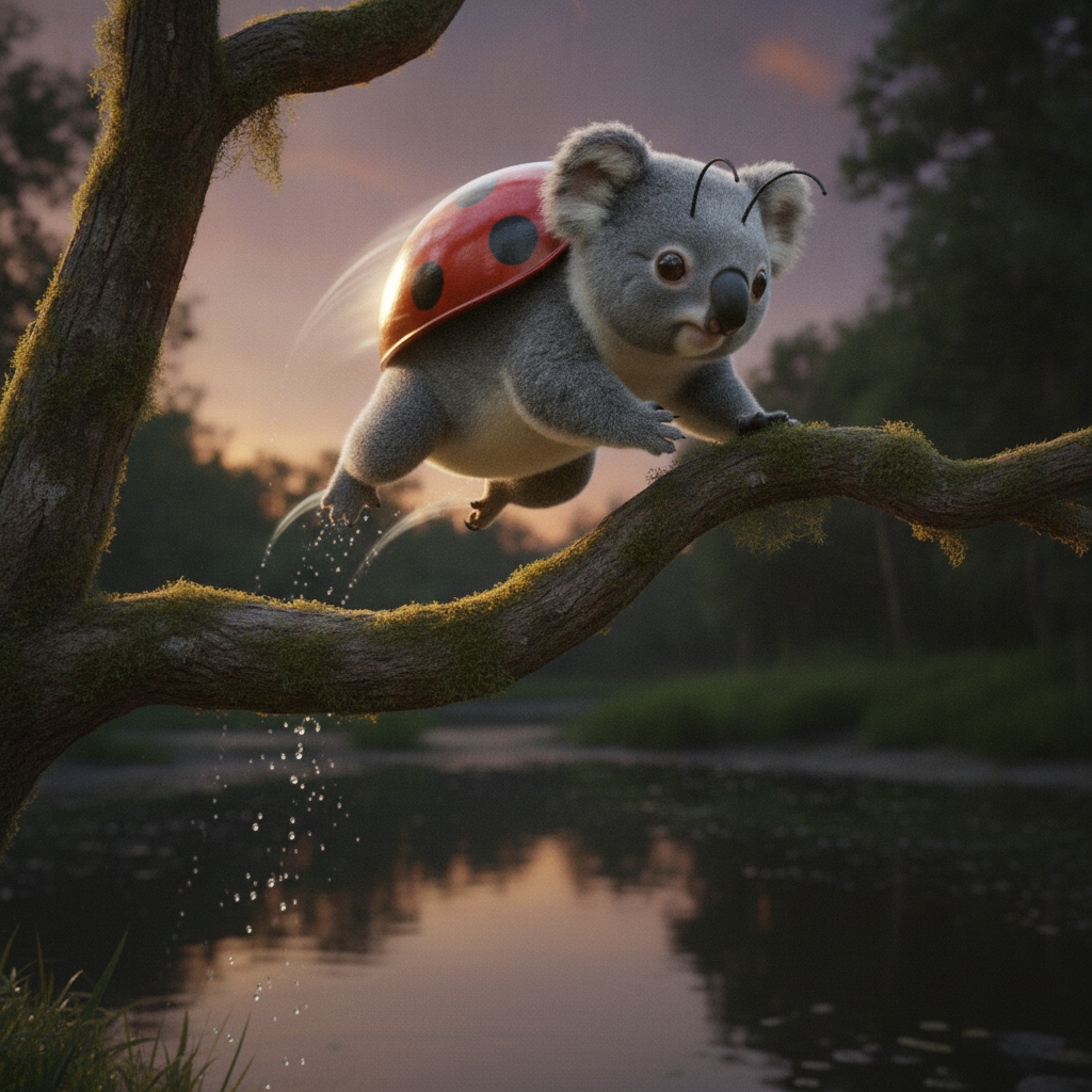 Koalady displaying characteristic behavior