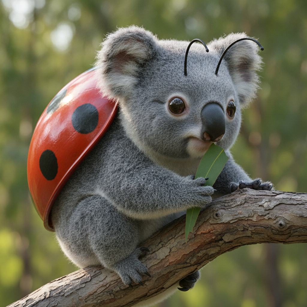 Koalady - koala and ladybug hybrid