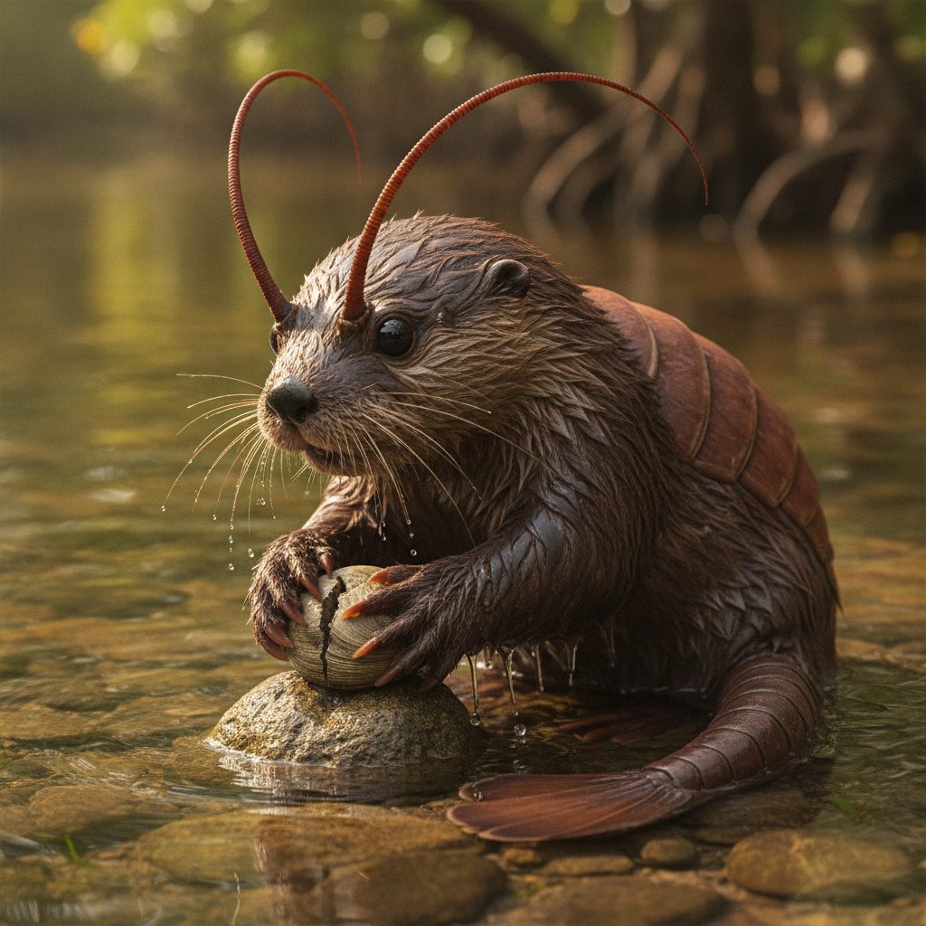 Lobstrotter - otter and lobster hybrid