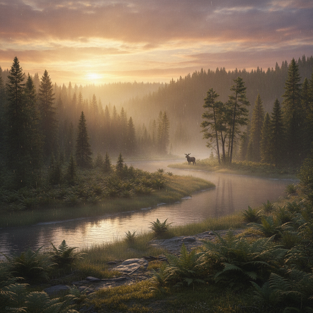 Spindlemoose in its natural habitat - Temperate and Boreal Forests, especially areas with dense undergrowth and access to water sources