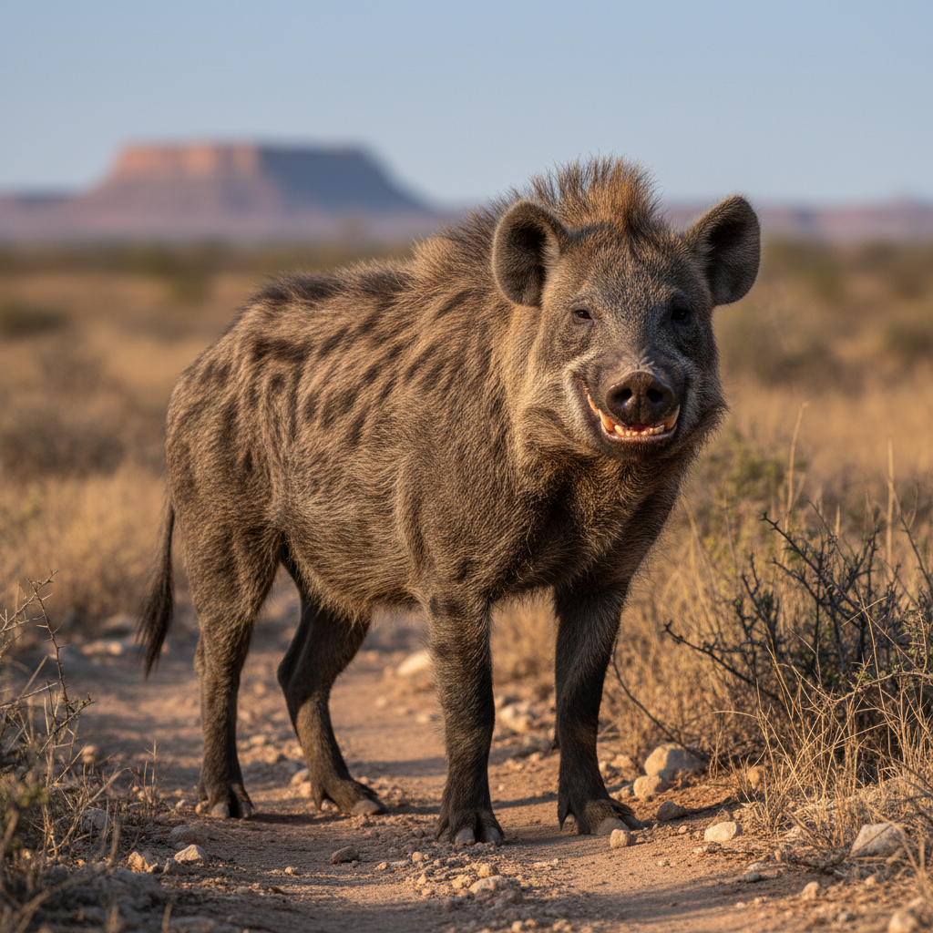 Grinner Hog - pig and hyena hybrid
