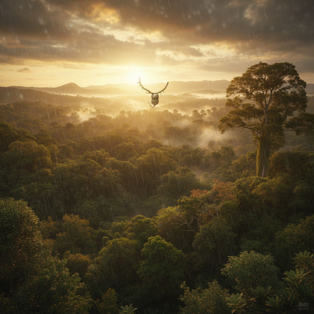 Rathargic in its natural habitat - Tropical Rainforest Canopy