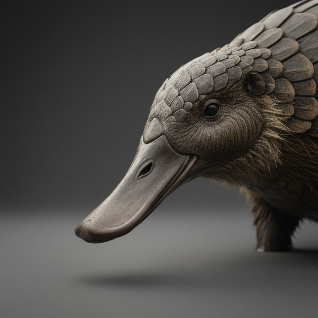 Illustration of The Armadillopus's unique traits