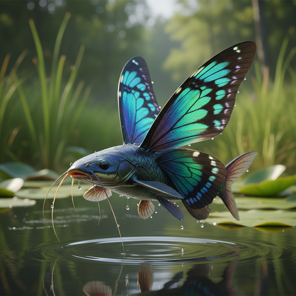Butterfish - catfish and butterfly hybrid