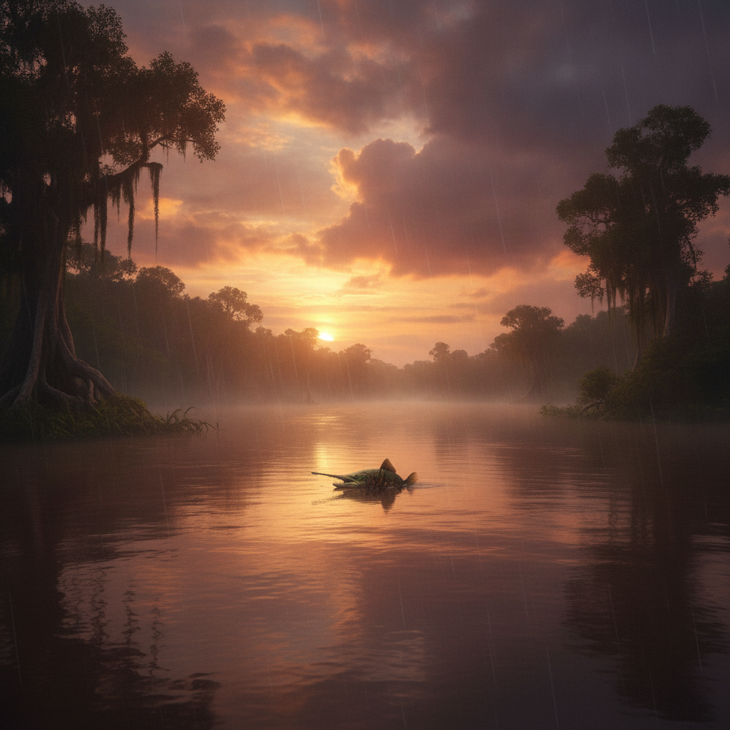 Swiranna in its natural habitat - Deep, slow-moving tropical rivers, flooded forests, and brackish estuaries.