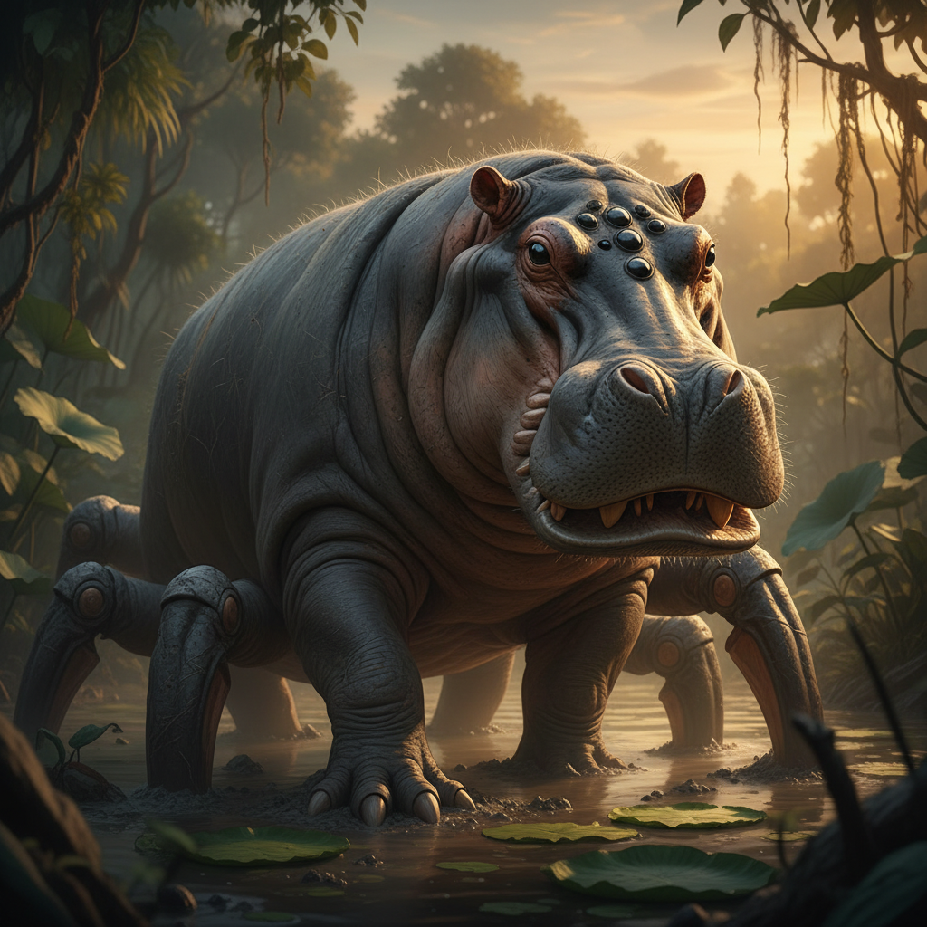 Spidopotamus - spider and hippo hybrid