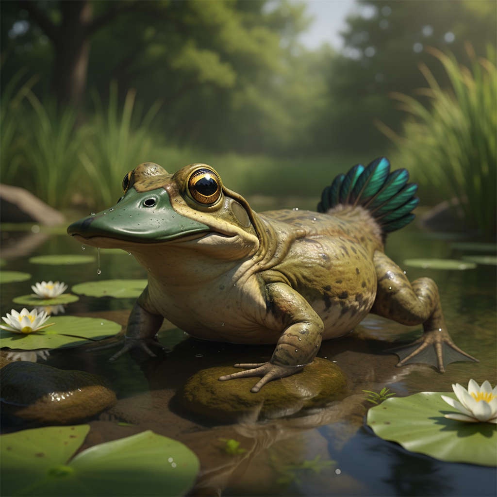 Quaggle - frog and duck hybrid