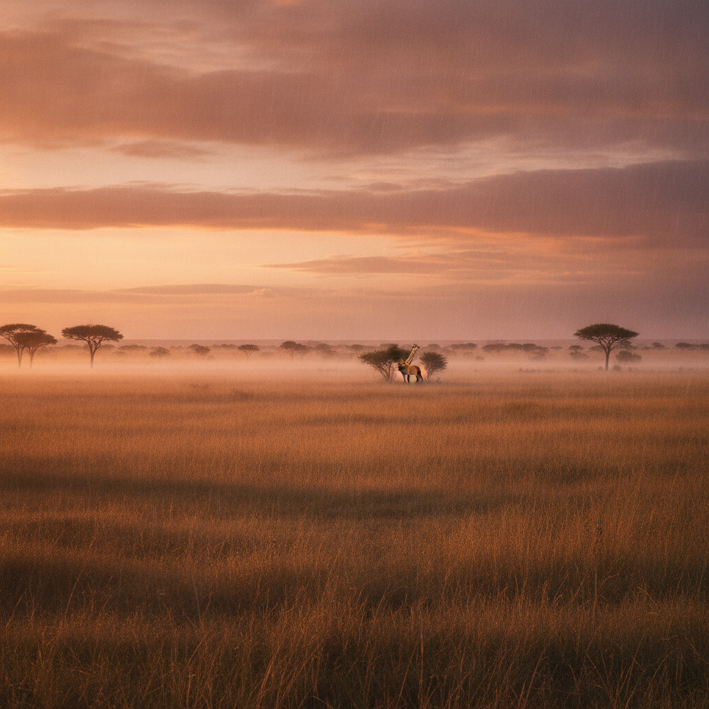 Giraffog in its natural habitat - Open Savannas and Lightly Wooded Plains