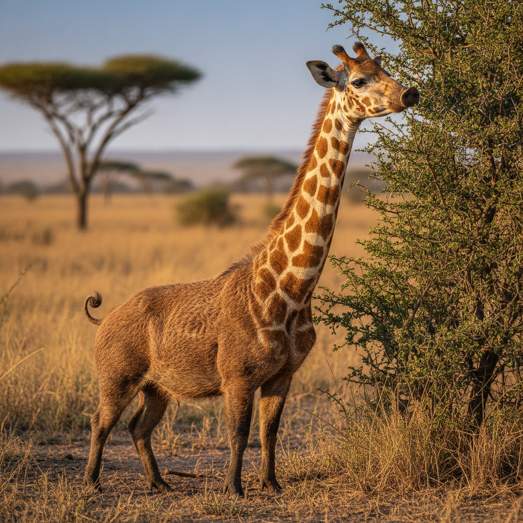 Giraffog - pig and giraffe hybrid