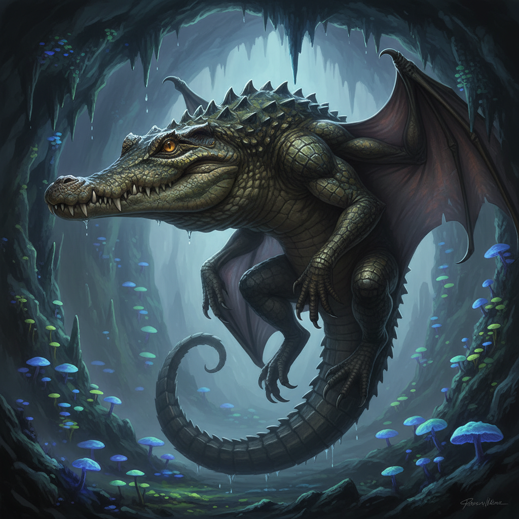 Batigator - crocodile and bat hybrid