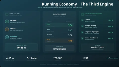 Économie de course : le troisième moteur derrière tout marathon rapide