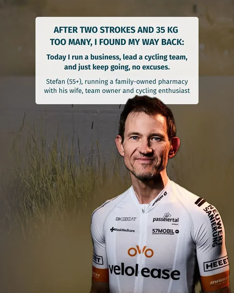 From two strokes and 35 kg gained to standing strong as a team leader, racer, and business owner,...