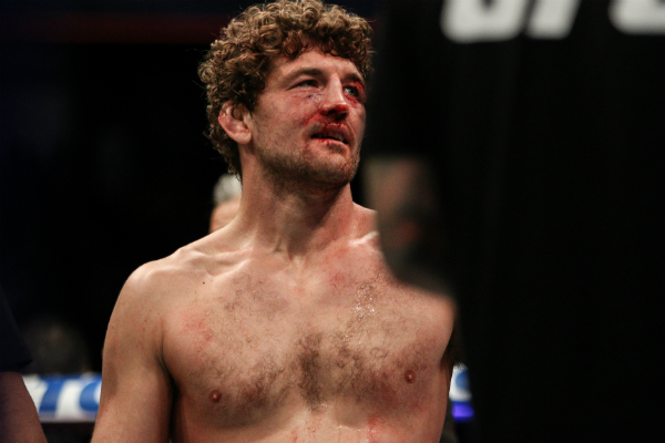 Ben Askren comemora estreia com vitória no UFC, diante de Rob Lawler