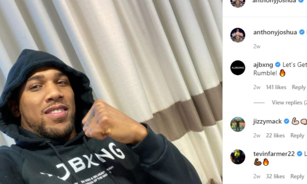 Campeão olímpico de boxe, Anthony Joshua descarta chances no UFC: “Levaria surra”