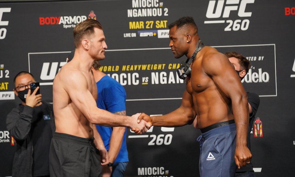 Treinador de Ngannou agradece equipe de Miocic por postura ‘elegante’ no UFC