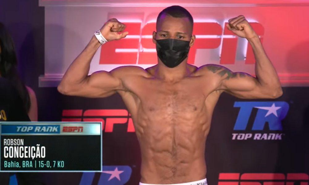 Robson Conceição passa tranquilo por pesagem e confirma nova luta nos EUA