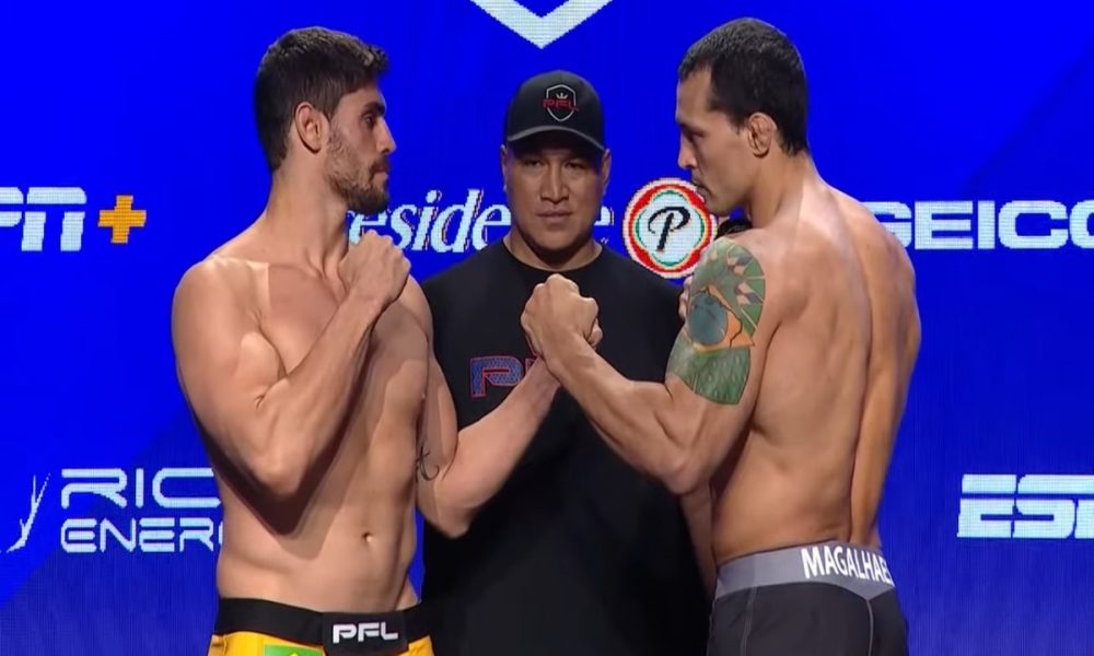 Lutadores brasileiros batem o peso e estão confirmados no PFL 5