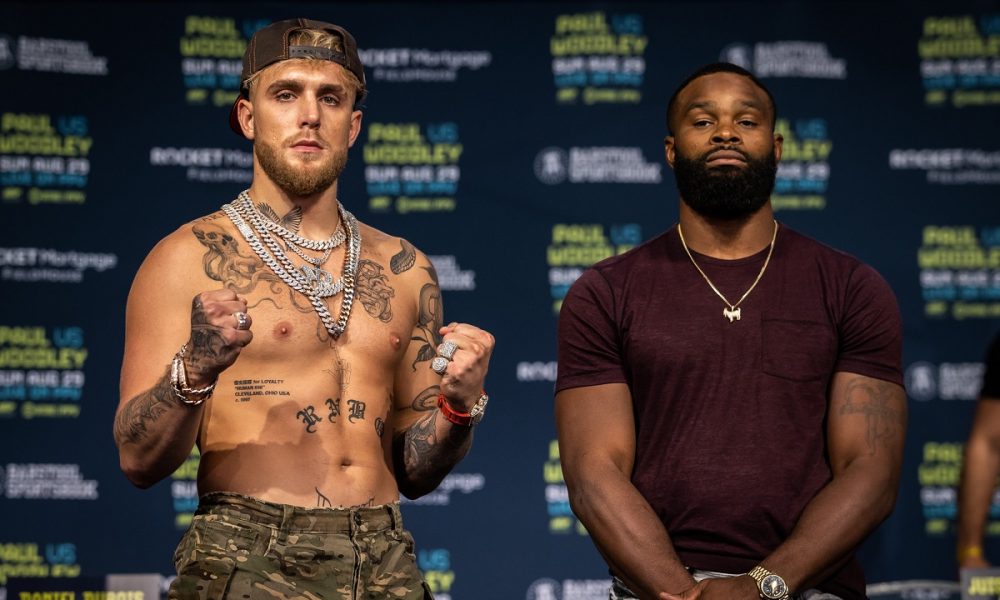 Tyron Woodley revela data para cumprir promessa e tatuar ‘homenagem’ a Jake Paul