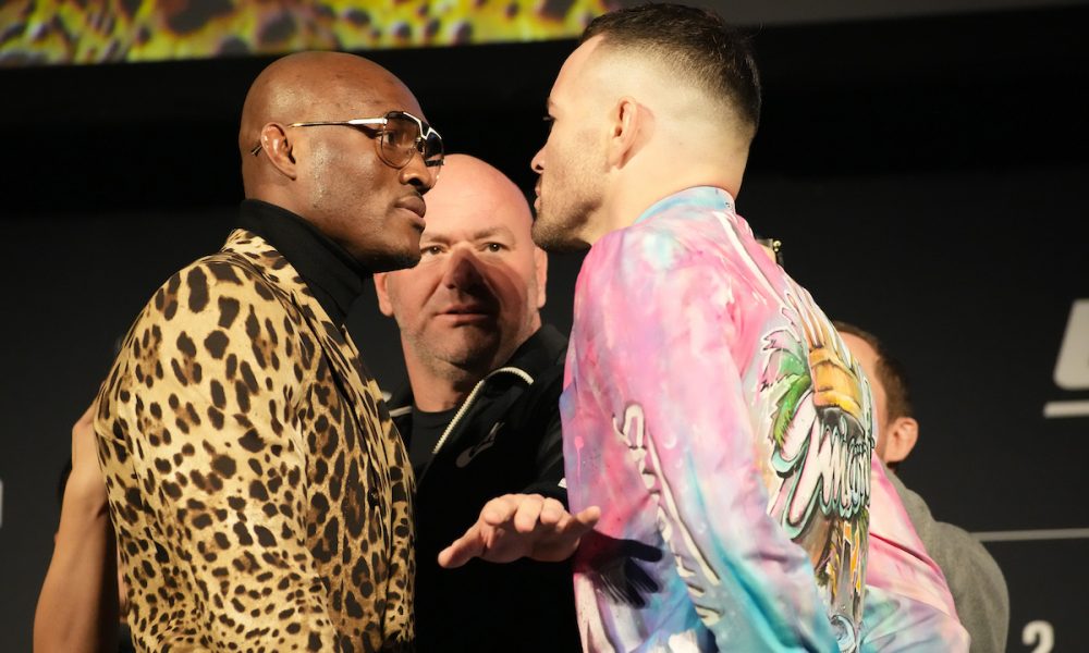 Usman e Covington esquentam clima em coletiva e encarada termina em confusão