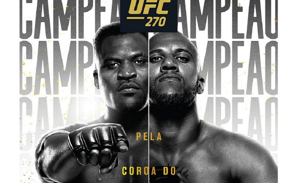 Ultimate divulga pôster do UFC 270 com luta pela unificação do título dos pesados