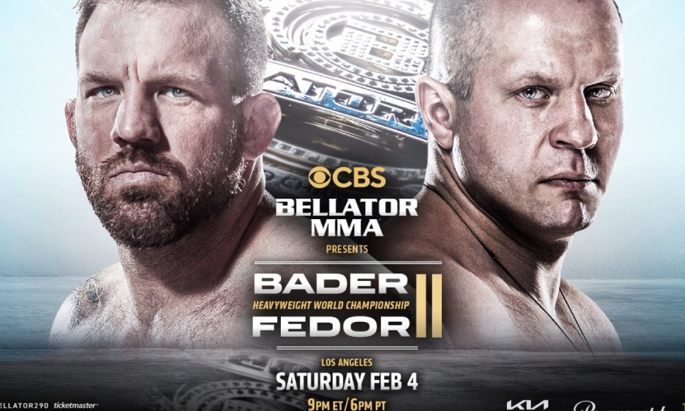 Fedor Emelianenko disputa título contra Ryan Bader em provável despedida no Bellator 290