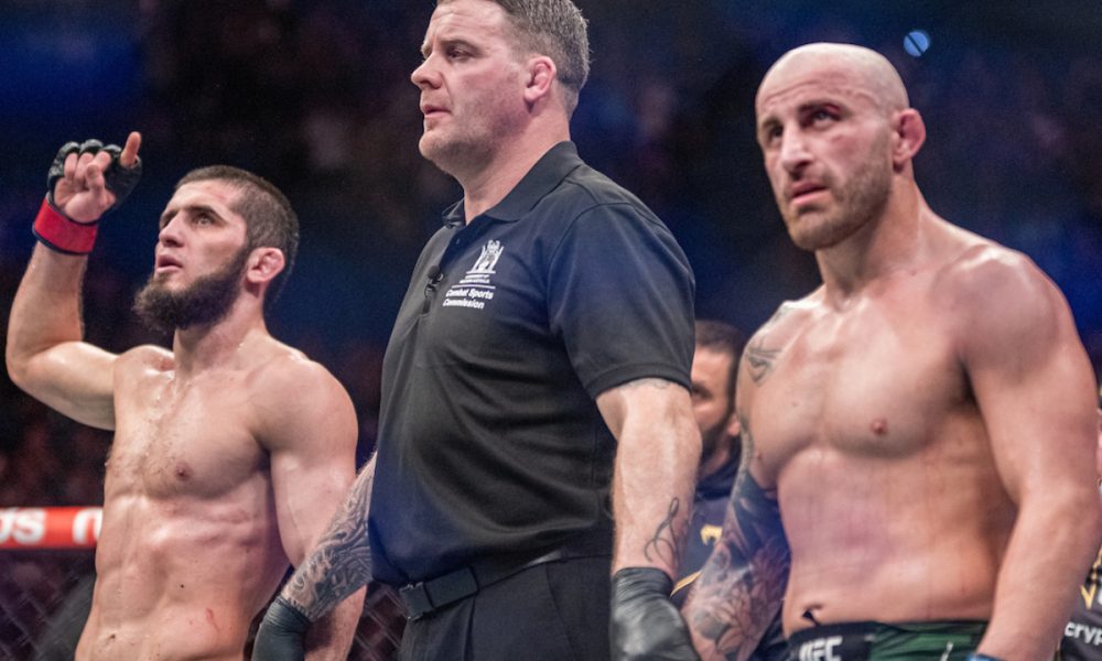 Makhachev projeta próximo rival no UFC; Volkanovski responde: “Vamos de novo”