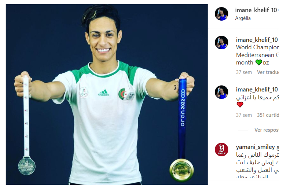 Classificada para a final do Mundial de Boxe, Imane Khelif foi impedida de competir após, supostamente, se submeter a um teste de gênero
