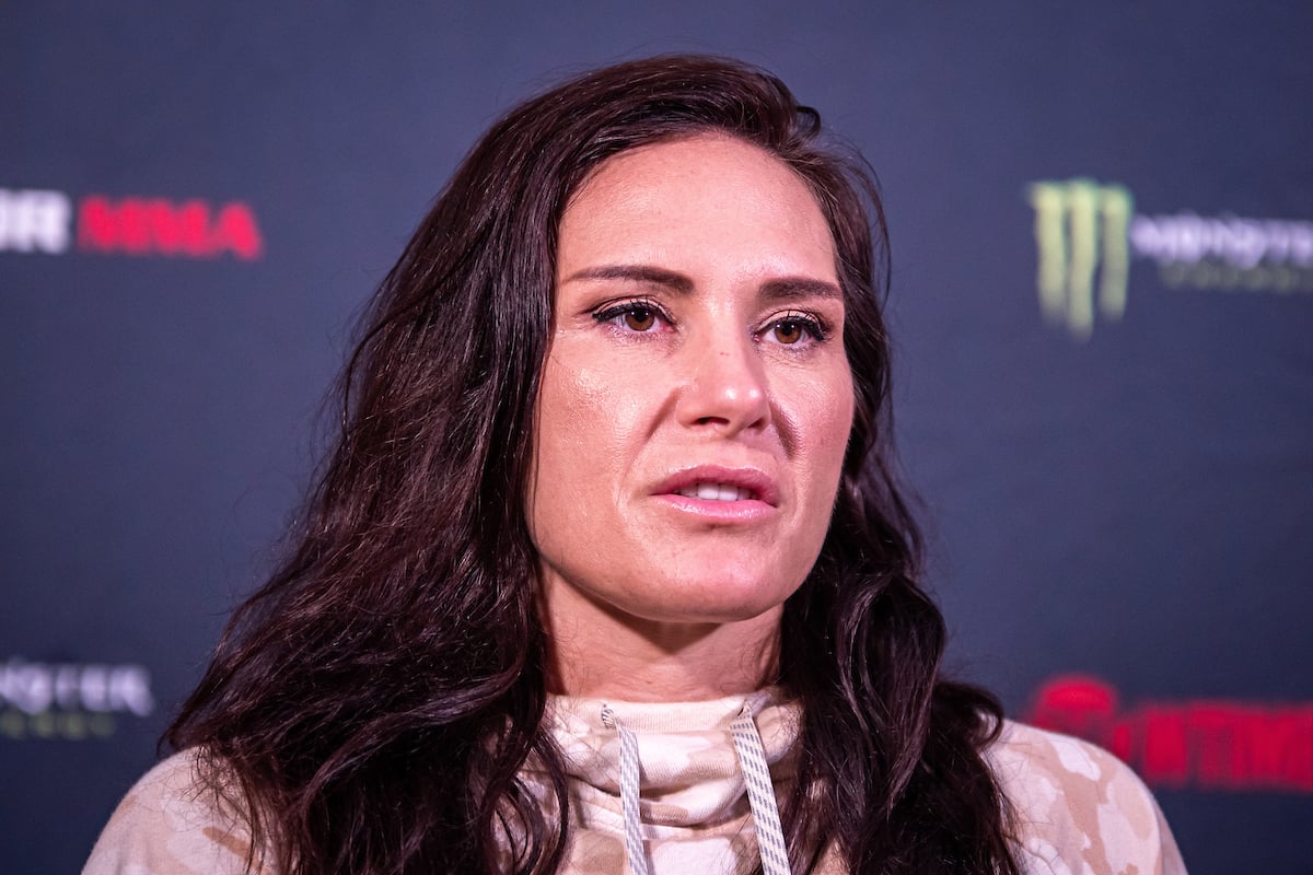 Rosto aproximado de Cat Zingano durante media day do Bellator