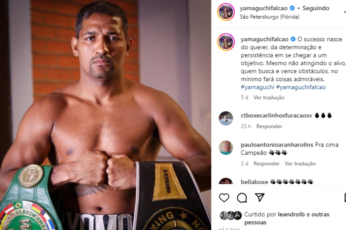 Medalhista olímpico, Yamaguchi Falcão encara David Morrell, em Las Vegas, pelo cinturão dos supermédios da WBA.