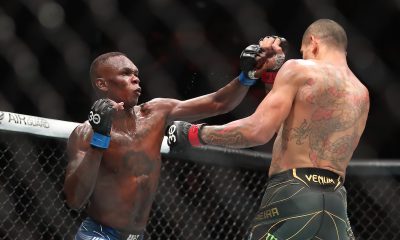 Israel Adesanya desfere soco em Alex Poatan, em revanche protagonizada no UFC 287