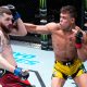 Na base de canhoto, Caio Borralho lança cruzado de direita em rival polonês no UFC Vegas 72
