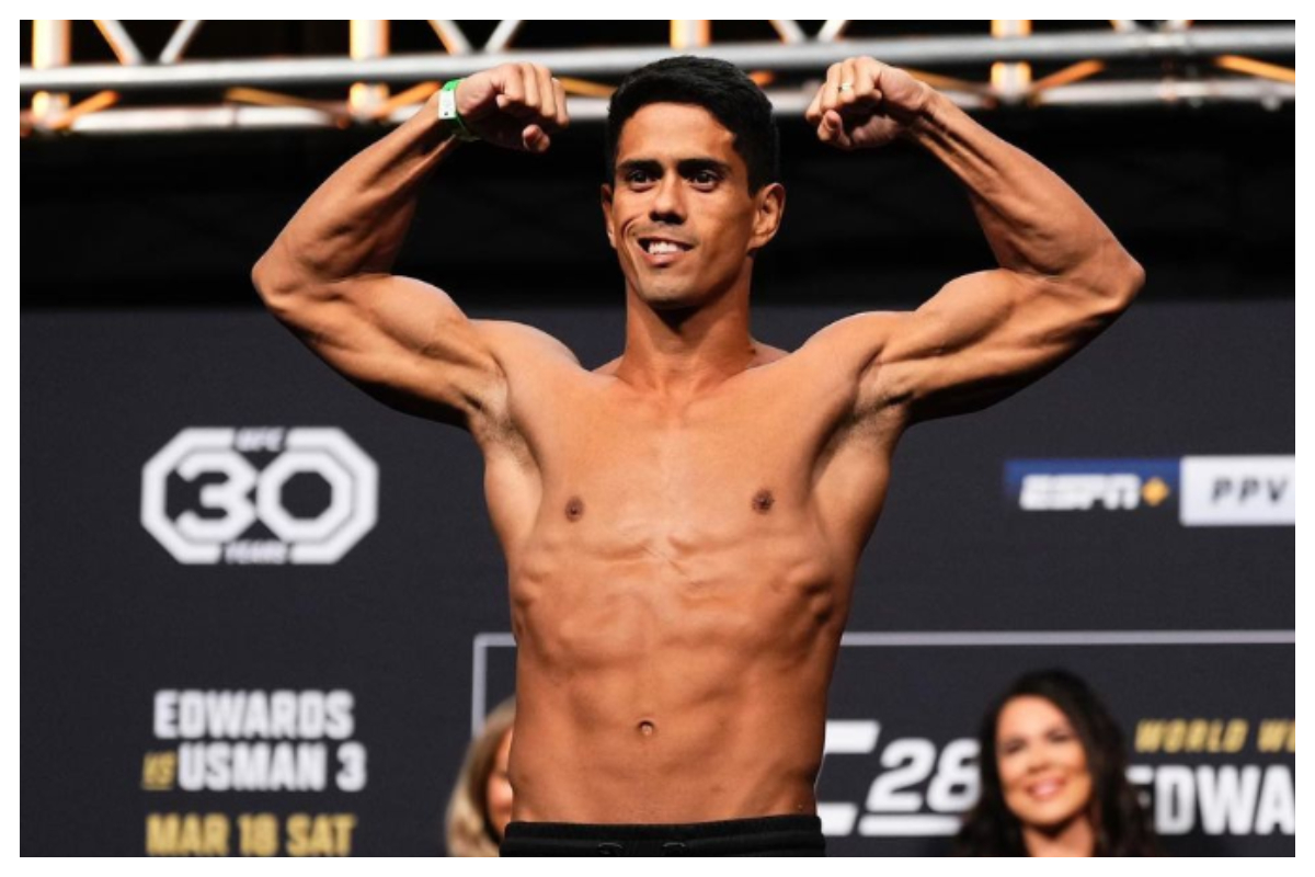 Jafel Filho bate o peso para sua estreia no UFC, contra Muhammad Mokaev.