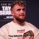 Jake Paul conversa com a imprensa durante coletiva antes de luta de boxe