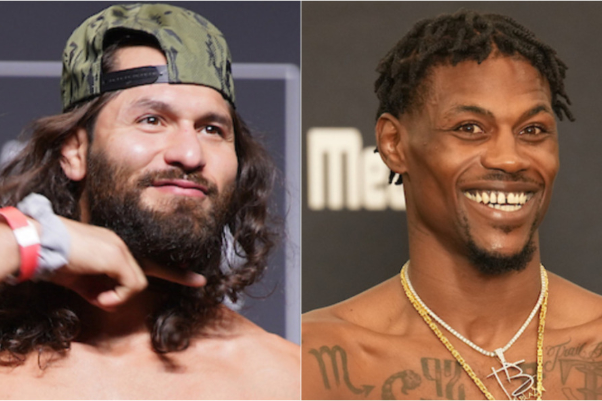 Jorge Masvidal e Kevin Holland discutiram dias antes de participarem do UFC 287.