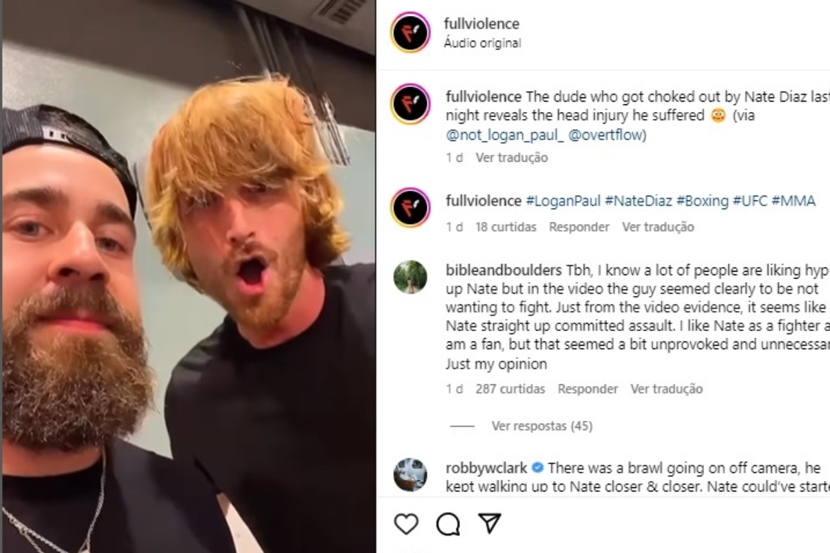 Sósia de Logan Paul se pronuncia após confusão com Nate Diaz