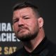 Michael Bisping participa de uma dinâmica de coletiva do Ultimate