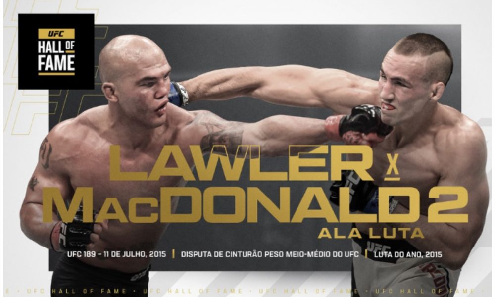 Luta entre Robbie Lawler e Rory MacDonald é induzida ao Hall da Fama do UFC