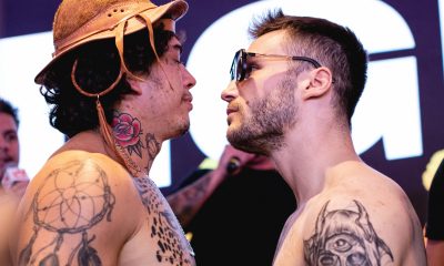 Whindersson Nunes e Filipek se encaram durante coletiva de imprensa em São Paulo