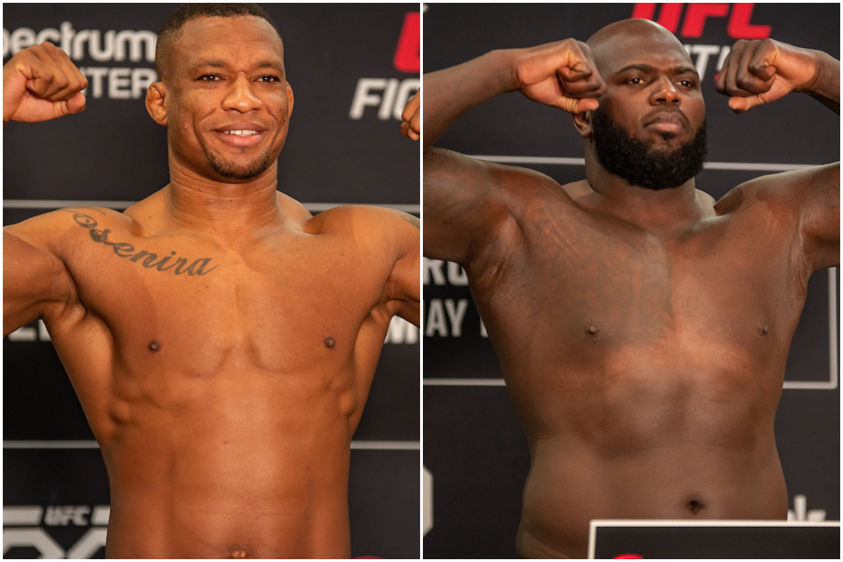 Os dois pesos-pesados venceram a balança e confirmaram a luta principal do UFC Charlotte