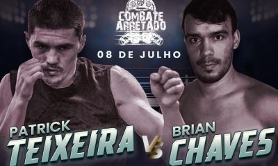 Pôster do duelo entre Patrick Teixeira e Brian Chaves.